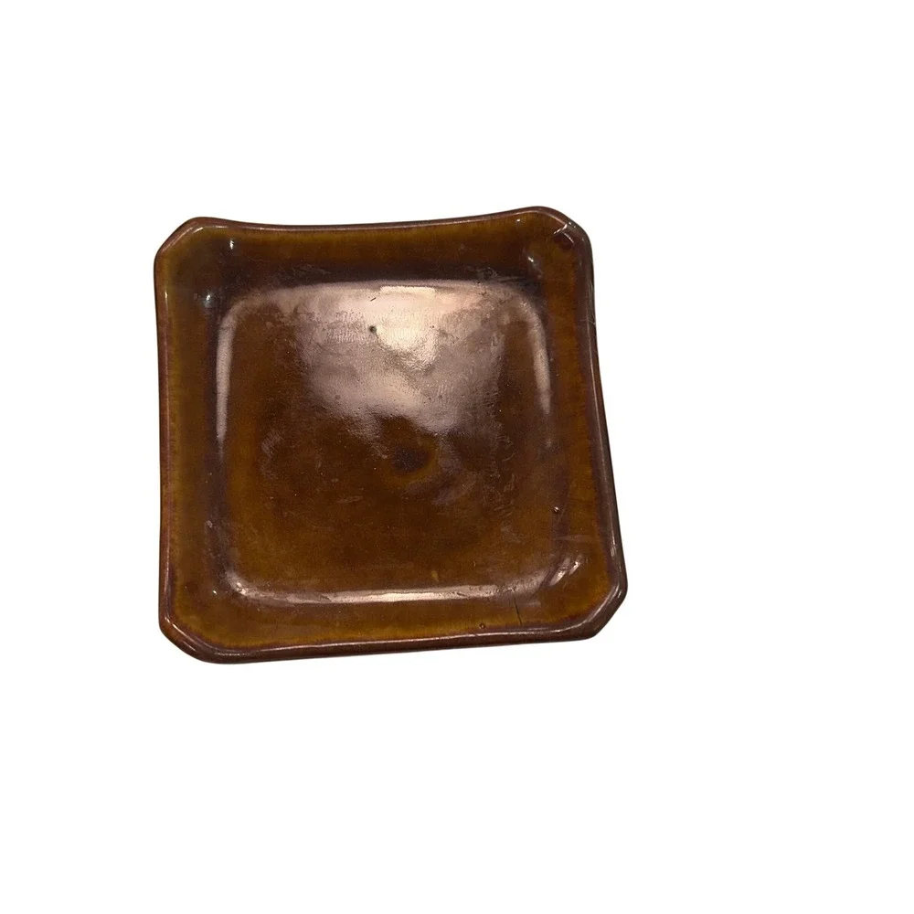 Pier 1 Imports Square‎ Scented Candle Amber Swirl Design 40 Hour Burn Time